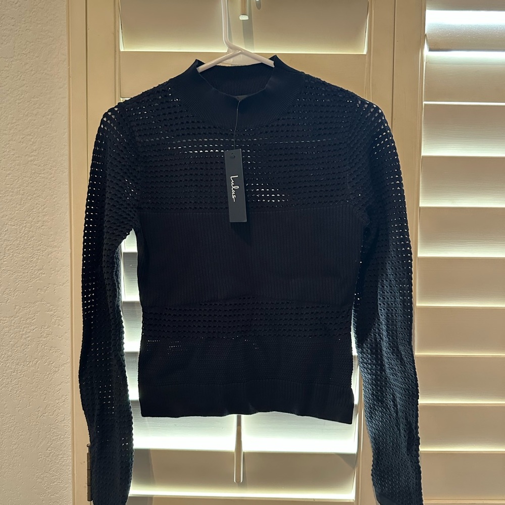 Crop Black Knit Sweater